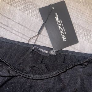 Off the shoulder top and front tie top